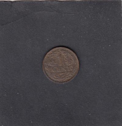 Beschrijving: 1 Cent WILHELMINA  